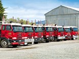 A partial line-up of the Otautau fleet in 2011 when UDs ruled the roost