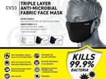 Anti microbial fabric face mask