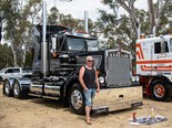 Working man: Steven Thomas from Thomas Trucking with his 1996 T900 ‘Silver Bullet’ at the 2019 Castlemaine Truck Show.