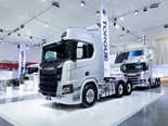 The Scania stand at the 2019 Brisbane Truck Show