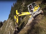 Video: Menzi Muck excavator on a crazy slope