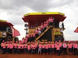 Roy Hill paints its trucks pink for breast cancer awareness