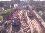 Melbourne level crossing removal timelapse