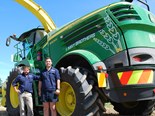 John Deere 8500i forage harvester in NZ