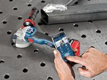Bosch Blue GWS 18V-125 SC angle grinder connects to your phone