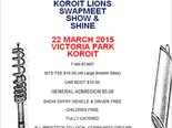 Koroit Lions Swap Meet, Show 'n' Shine 2015