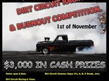 Dirt circuit racing and burnout competition, Port Pirie
