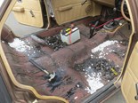 VC Commodore Dry Ice Sound Deadening Removal - Staff Cars