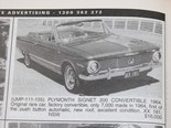 Plymouth Valiant signet + HT Monaro + Datsun 1600 - Cars That Got Away 404