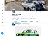Unique Cars mag on Twitter