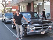 Our 1969 GMC pick-up prize truck lands