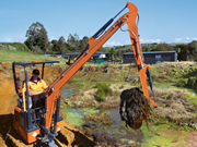 NZ-made: Long-reach mini excavator