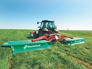 Kverneland’s new butterfly mower and four rotor rake here