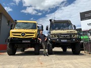 MIGHTY MACHINES: Food delivery driving in a UNIMOG!