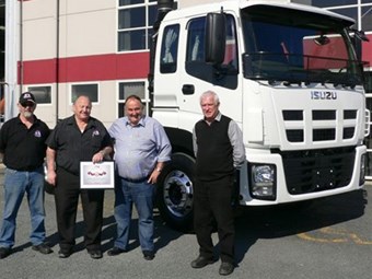 Isuzu Trucks customer wins a truck