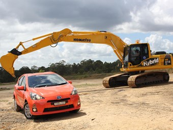 Komatsu's Hybrid excavator goes head-to head with Toyota's Prius
