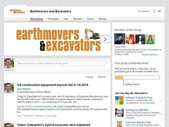 Join the Earthmovers and Excavators LinkedIn group