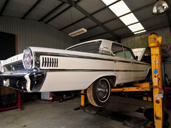 Ford Galaxie brake upgrade: Our shed