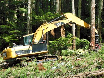 Cat 324D FM forest excavator
