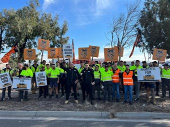 TWU protests for driver safety in Hobart