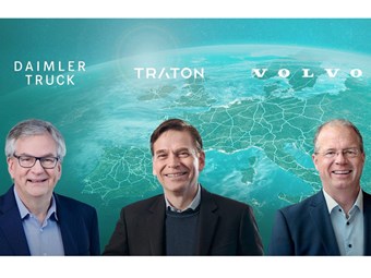 Daimler Volvo and Traton group unite for European charging network