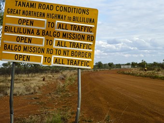 Government to seal alternate freight route into WA, Tanami road 