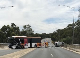 BUS AND CAR COLLIDE IN TEMPLESTOWE, VIC