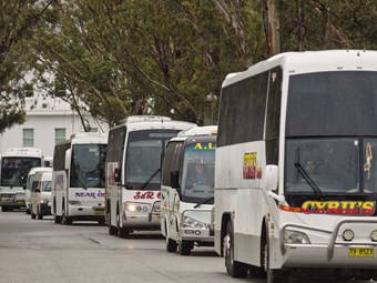 'MUM AND DAD’ BUS BUSINESSES STAGE CANBERRA RALLY