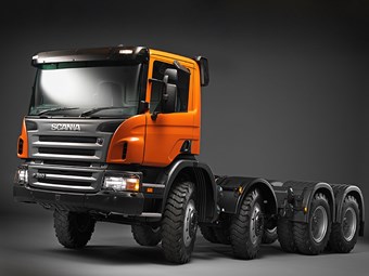 Scania P380 8x4 truck review