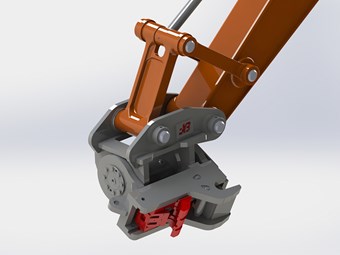 JB earthmover quick hitches updated with front and rear locks