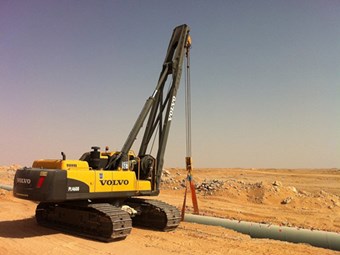 Case study: Volvo pipelayer gets to grips with desert conditions