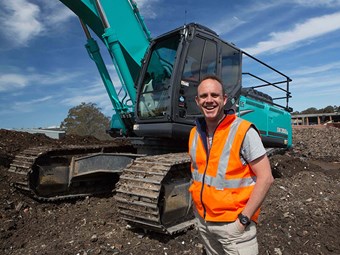 Case study: Green waste processing with Waste Op and Kobelco