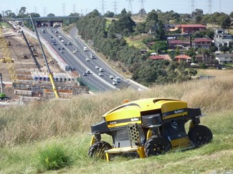Radio-controlled slope mower gains interest