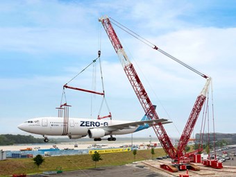 Liebherr LR 1600/2 crane gives Airbus A-300 its final flight