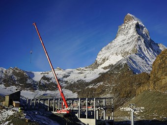Case study: How a Liebherr crane conquered the Alps