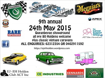 Events: EJ-EH Holden 9th Annual Show 'n' Shine 2015