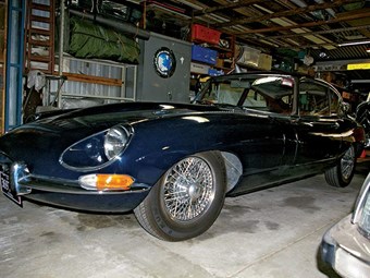In the shed: Jaguar E-Type 