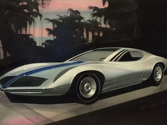 Historic Corvette art show in USA
