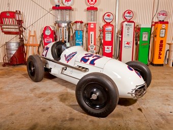1950 Sampson Indy car pulling strong bids