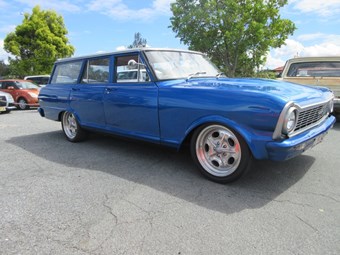 Chevy Nova II wagon with LS V8 at auction