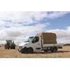 6011 Renault Master single cab chassis hay bales