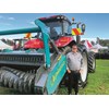 Gerry Hamlin from Agriline which showcased its range of mulchers stone crushers and rippers