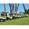 Lower Hutt-based carrier LT Transport’s line-up, which also took care of the crane salute