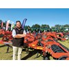 Chris West from Power Farming with the Kverneland Turbo 4T