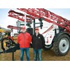 FarmGem Sprayers managing director Terry Fixter and Willowbrook Machinery s Matthew Sim
