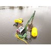 The Heking HK150SD floating excavator was stuck in 5m of water for a week