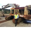 Ron Horner with the old Hopto 550 excavator sitting in a Victorian quarry.