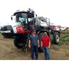 Farmer Andrew Lowien (left) and Case IH product specialist Andrew Kissel with the new special-edition Patriot 4430 sprayer.