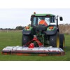 The Howard Condor mower is wider than the average mower, allowing it to substitute some of the work normally done by slashers.