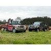 The Mahindra ute is a budget-priced contender. But the 70 series Landcruiser has a tough outback heritage.